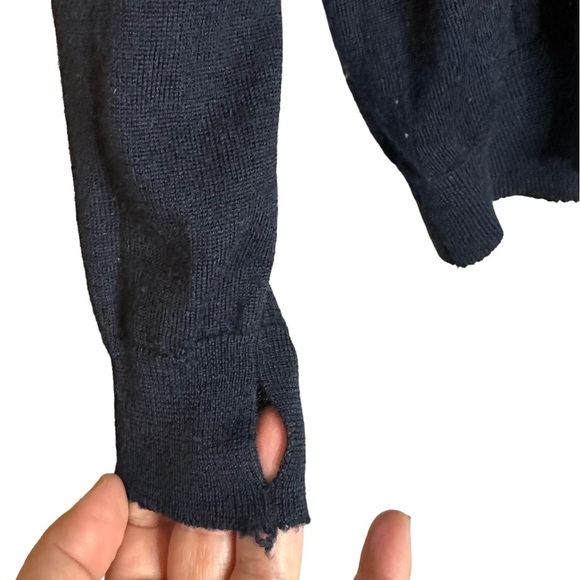 ZADIG & VOLTAIRE Merino Wool Sweater Kansas Bis Size XS Oversized WCMR1119F - Picture 6 of 12